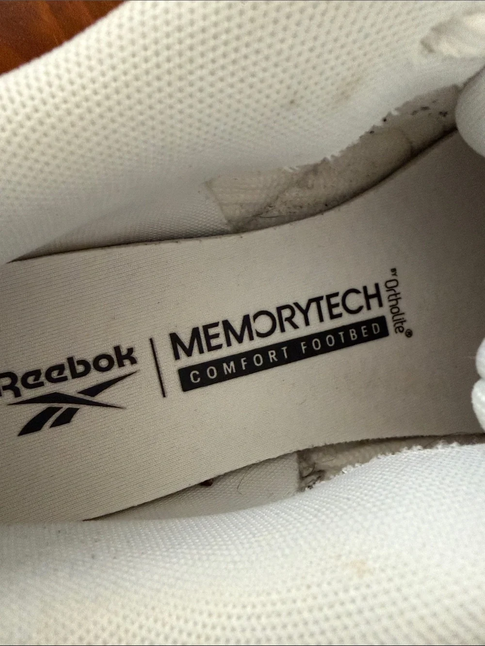 Reebok White Leather Trainers